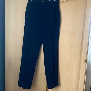Eddie Bauer Black velour stretch pants. Side zipper size 4. Great for holidays
